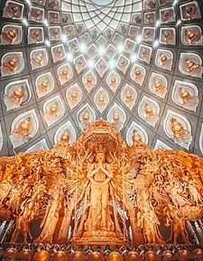 Shrine to the Thousand-Hand Guanyin (Qianshou Guanyin) and Eleven-Headed Guanyin (Shiyimian Guanyin) on Mount Putuo Guanyin Dharma Realm in Zhejiang, China