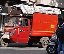 Three wheeler cargo auto-rickshaw used in India