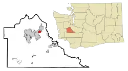 Location of Tanglewilde, Washington