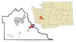 Location of Yelm, Washington