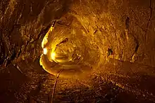 Nāhuku, a lava tube on Hawaiʻi island, now a tourist attraction in the Hawaiʻi Volcanoes National Park