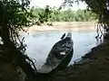 Dugout boatof the Ede people