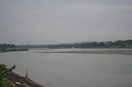 The Tibag Bridge is one of the two bridges constructed across the Tarlac River in Tarlac City to connect the western portion of the city to the Poblacion Area