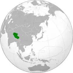 Boundaries of independent Tibet during World War II, prior to its annexation by China in 1951 and the subsequent creation of the Tibet Autonomous Region