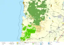 Map of Tillamook County