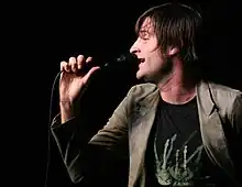 Tim Maurer, former lead vocalist of Suburban Legends, at the Dallas Cook Memorial Fund benefit show on November 29, 2005.