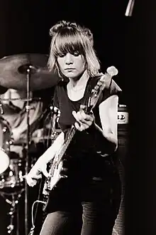 Tina Weymouth performing in 1978