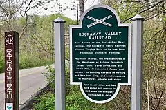 Information sign along the Patriots' Path near Brookside