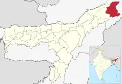 Location in Assam