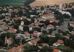 Aerial view of Tiszaföldvár