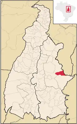 Location in Tocantins