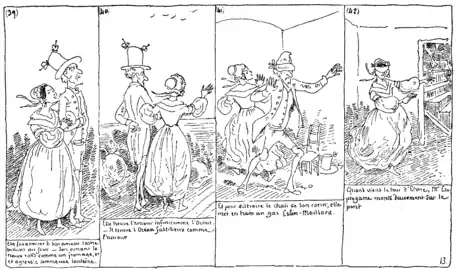 Image 6A page by Rodolphe Töpffer, whose work is considered influential in shaping the comics form. (from History of comics)