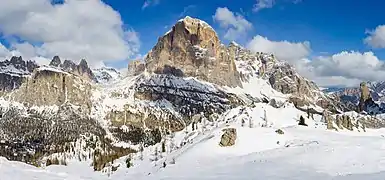 Image 7South face of the Tofana di Rozes in the Parco naturale regionale delle Dolomiti d'Ampezzo