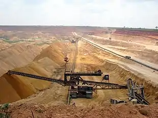 Phosphate mining in Togo