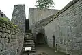 Staircase, the only access point from the glacis to the fort.