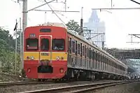 8-car set 5809 in October 2016, using revised livery