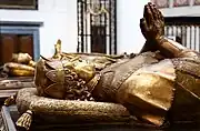 Tomb of Charles the Bold (d. 1477) with Mary of Burgundy in background, Church of Our Lady, Bruges