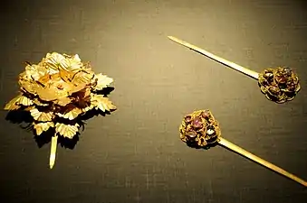 Chinese Ming dynasty hairpins, 15th century