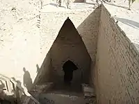 A tomb as restored today.