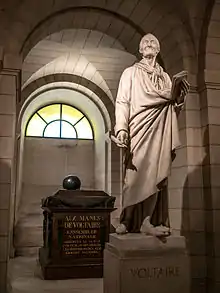 Tomb and statue of Voltaire