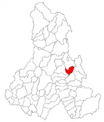 Location in Harghita County