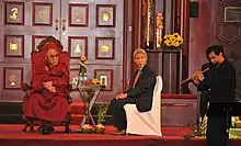 Nestor Torres performing for the Dalai Lama at Temple Emanu-El (Miami Beach, Florida) in 2010