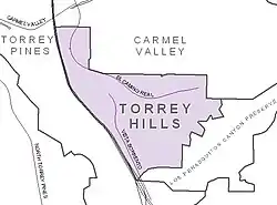 Torrey Hills boundaries and surrounding communities