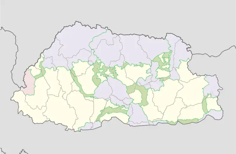 Torsa Strict Nature Reserve (shaded pink) has no human inhabitants.