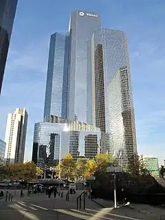 TotalEnergies headquarters in Courbevoie La Défense business district.