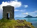 Watchtower. Background: Mt. Duff