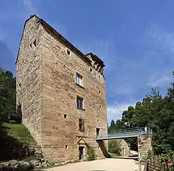 The tower of Villaret, in Allenc