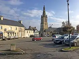 The church of Saint-Just, in Trévé