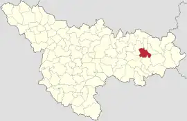 Location in Timiș County