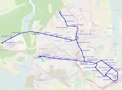 Map of the network, 2013.