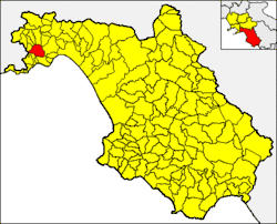 Tramonti within the Province of Salerno