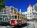 Tram 178 in front of the domed Regent Theatre. January 2010