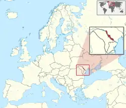 Location of Transnistria