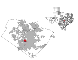 Location of West Lake Hills, Texas