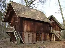 Treppenspeicher barn on the Hof v. d. Ohe farm at Oberohe