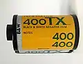 A Tri-X 35mm (135) film canister, version 2002.