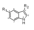 Fig 1. Indole structure of triptans