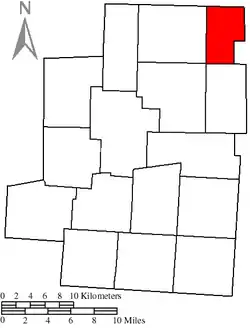 Location of Troy Township in Morrow County