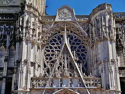 Upper west front, over the central portal