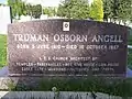 Grave marker of Truman O. Angell.