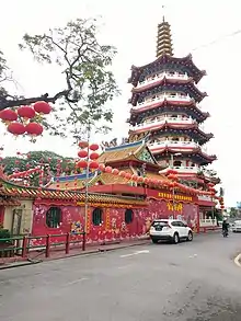 Pagoda of Tua Pek Kong Temple, Sibu, Malaysia