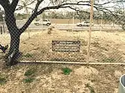 The adobe ruins of the Band Quarters.