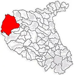 Location in Vrancea County