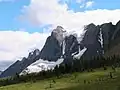 Tumbling Peak seen from the north along the Rockwall Trail