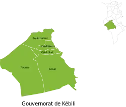 Subdivisions of Kelibi Governorate