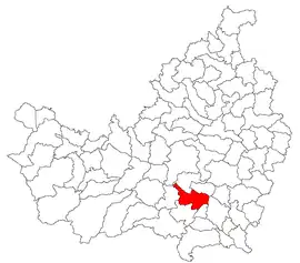 Location in Cluj County